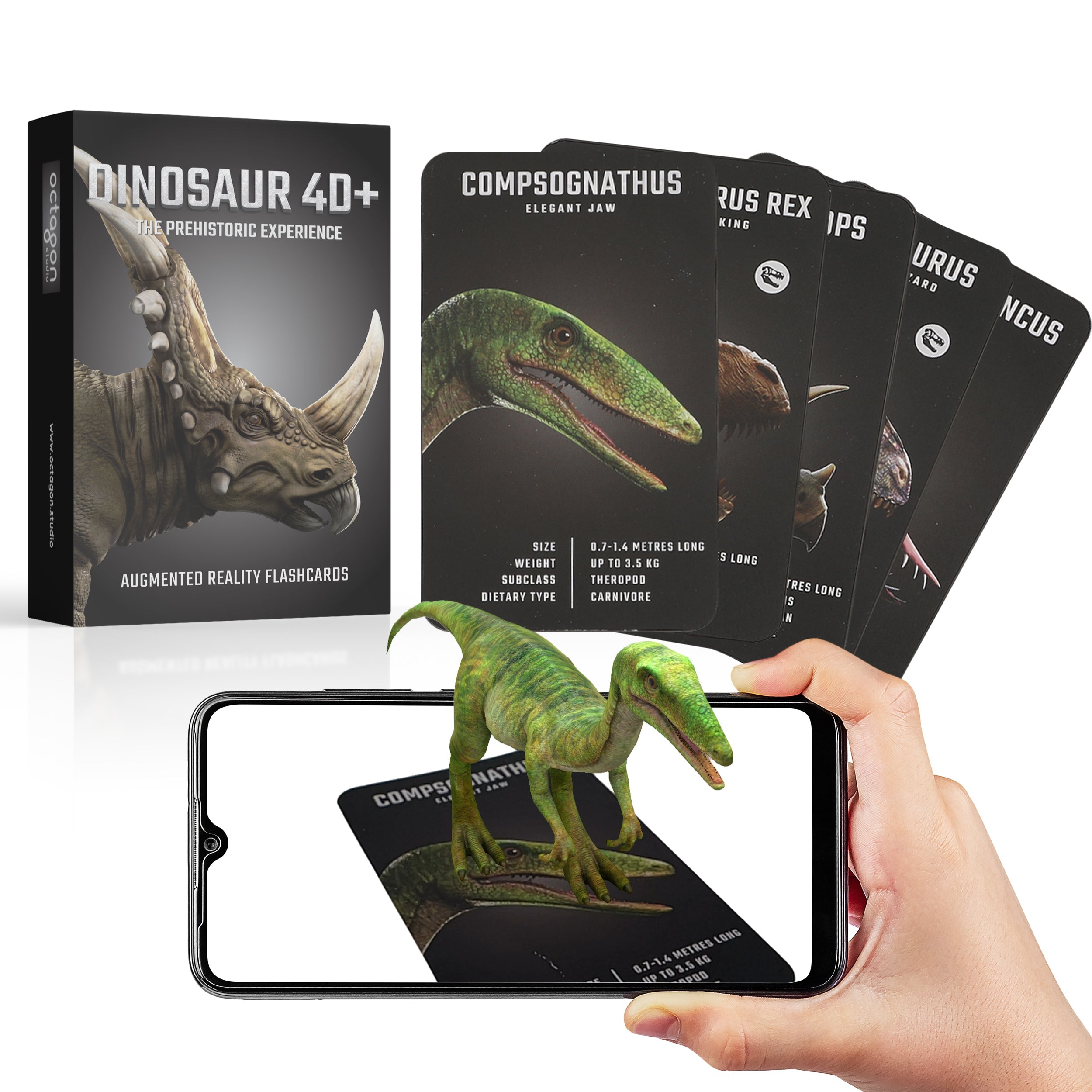 Dinosaur 4D+ Augmented Reality Cards-0