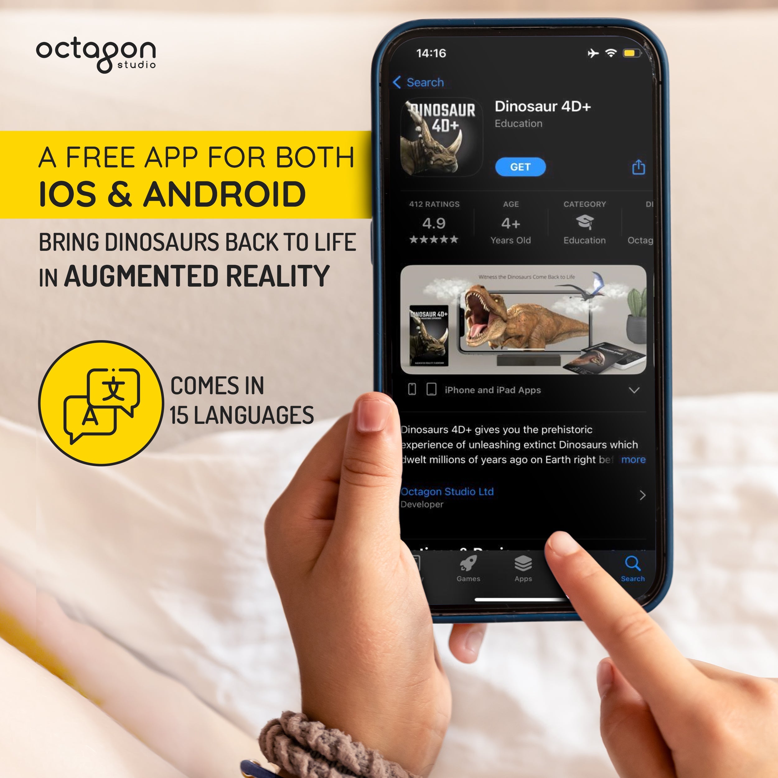 Dinosaur 4D+ Augmented Reality Cards-1