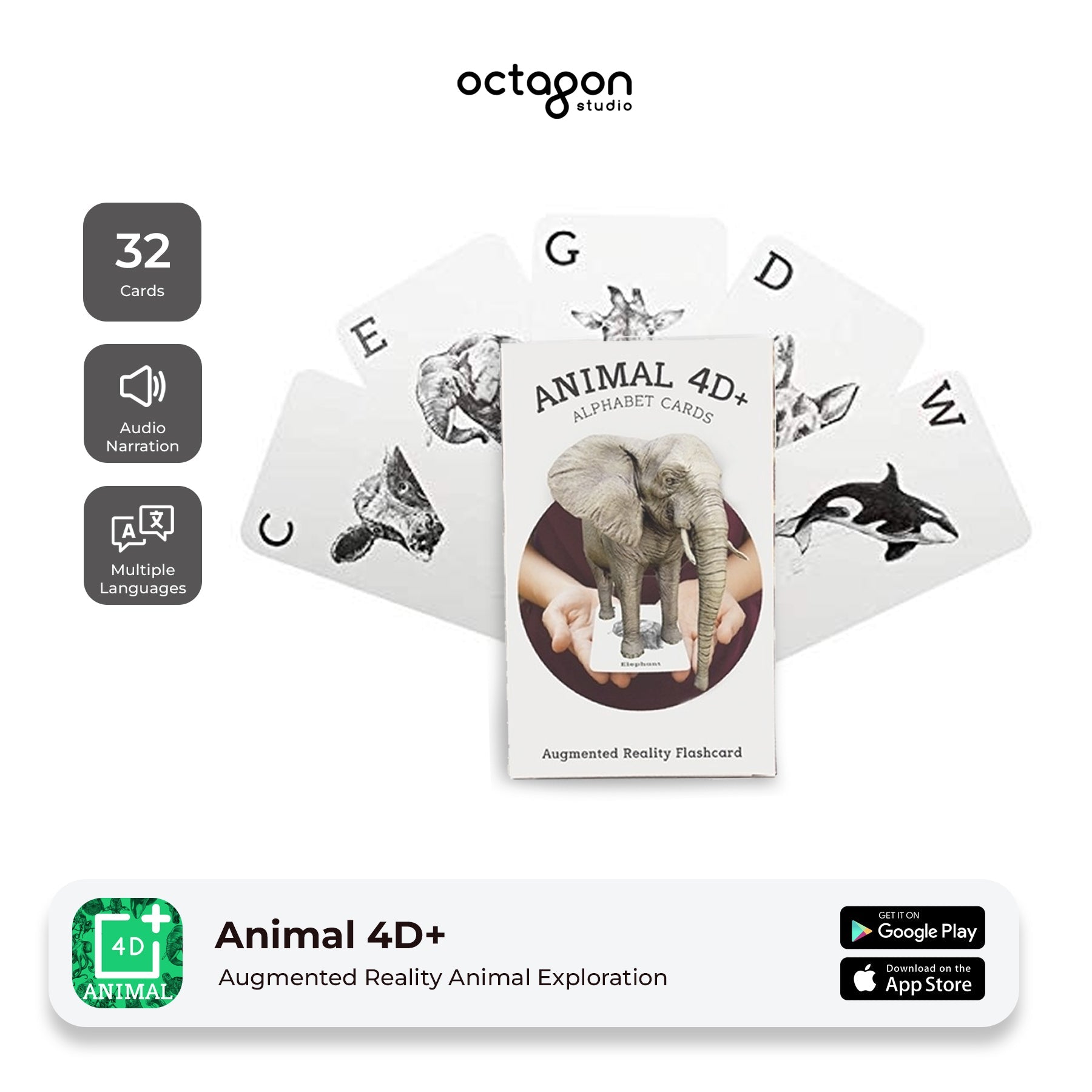 Animal 4D+ Augmented Reality Cards-1